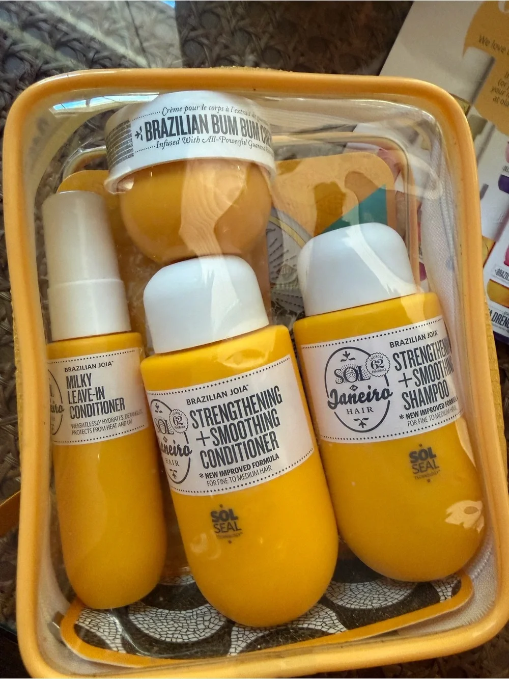 Sol De Janeiro Brazilian Joia Shamp, Condit, Leave-in, Cream & Badalada Gift Set